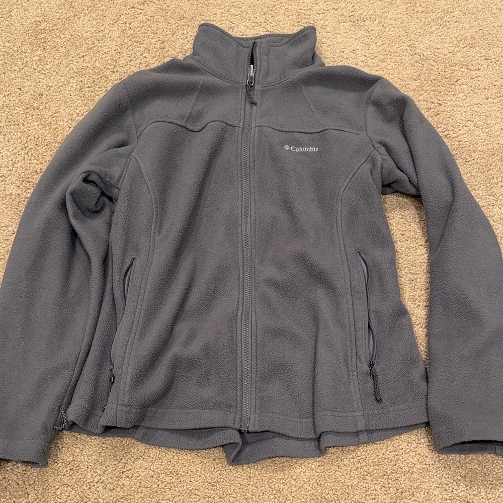 Columbia Charcoal Full-Zip Fleece Jacket